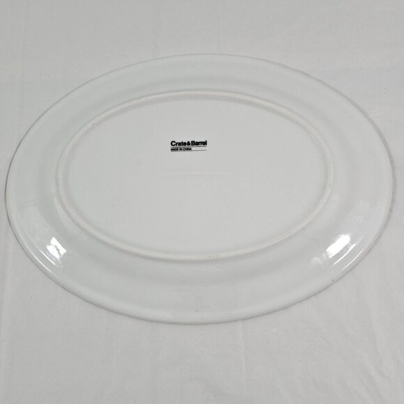 Crate and Barrel Oval Platter 11 ¾” x 8.5” Serving Platters – Set of 2 - Picture 15 of 15